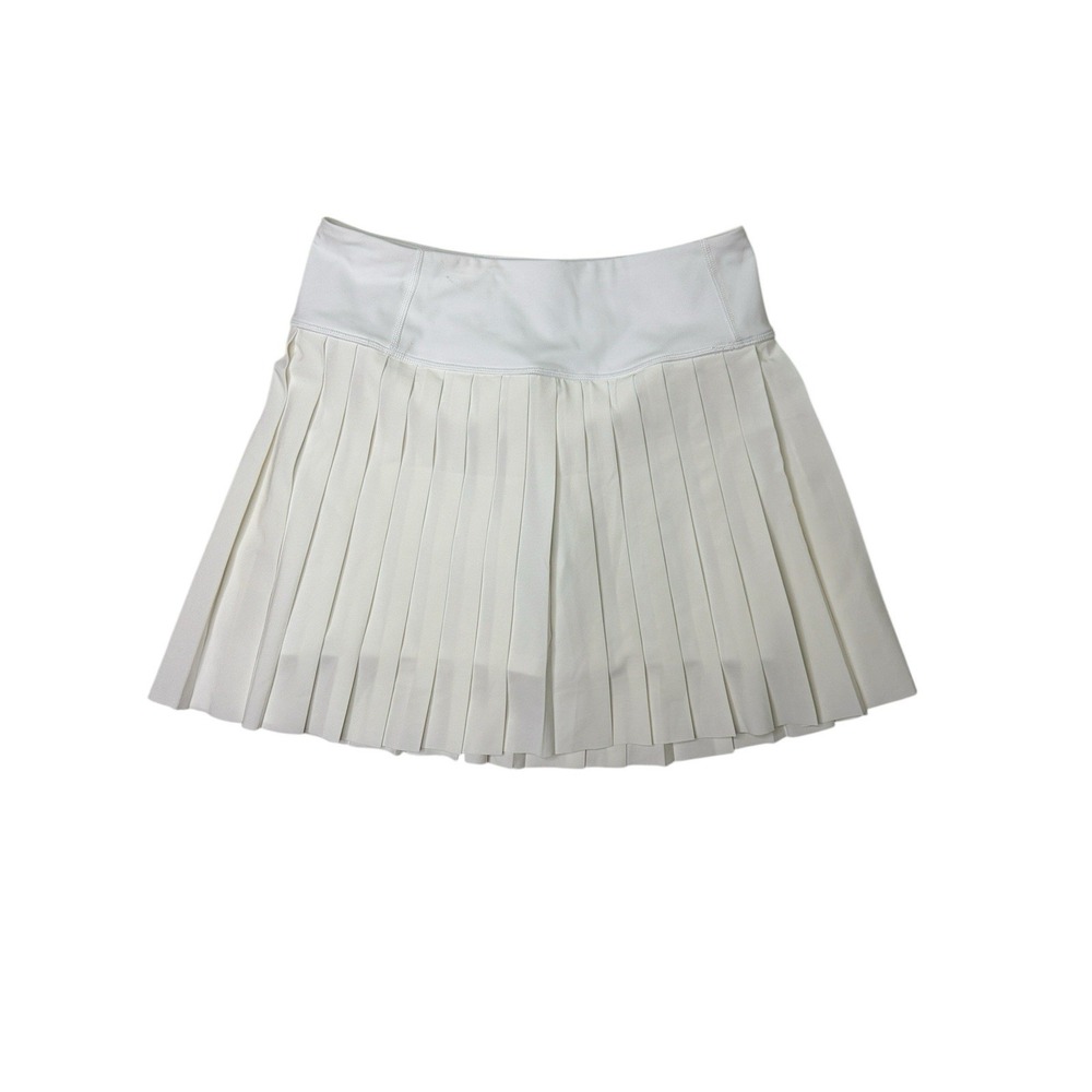 Athleta Elevate‎ Skort Size XS White Tennis Pickleball Athleisure Pleated Golf